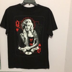 Queen of Hearts Marilyn Monroe w/tattoos Graphic T